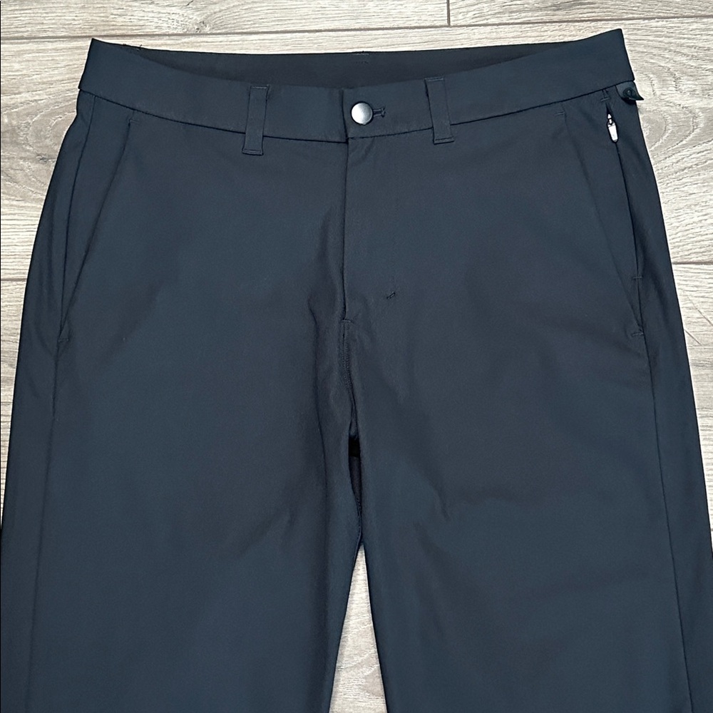 Lululemon 28" Commission Pants Slim Warpstreme Black‎ Office Travel Casual 32 - Picture 2 of 14